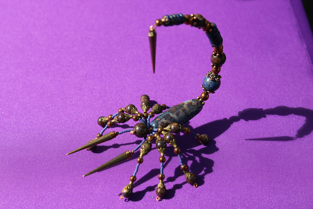 Jasper and lapis Scorpion
