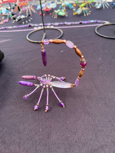 Amethyst and copper Scorpion