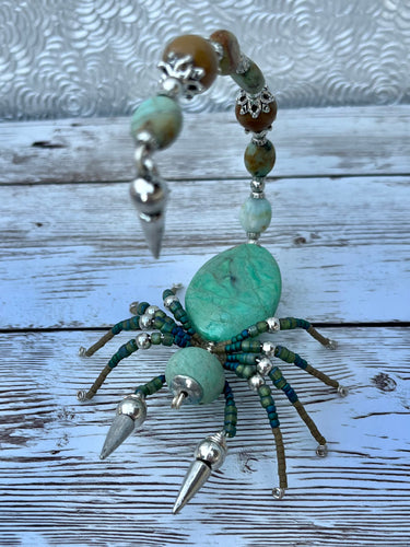 Green agate scorpion