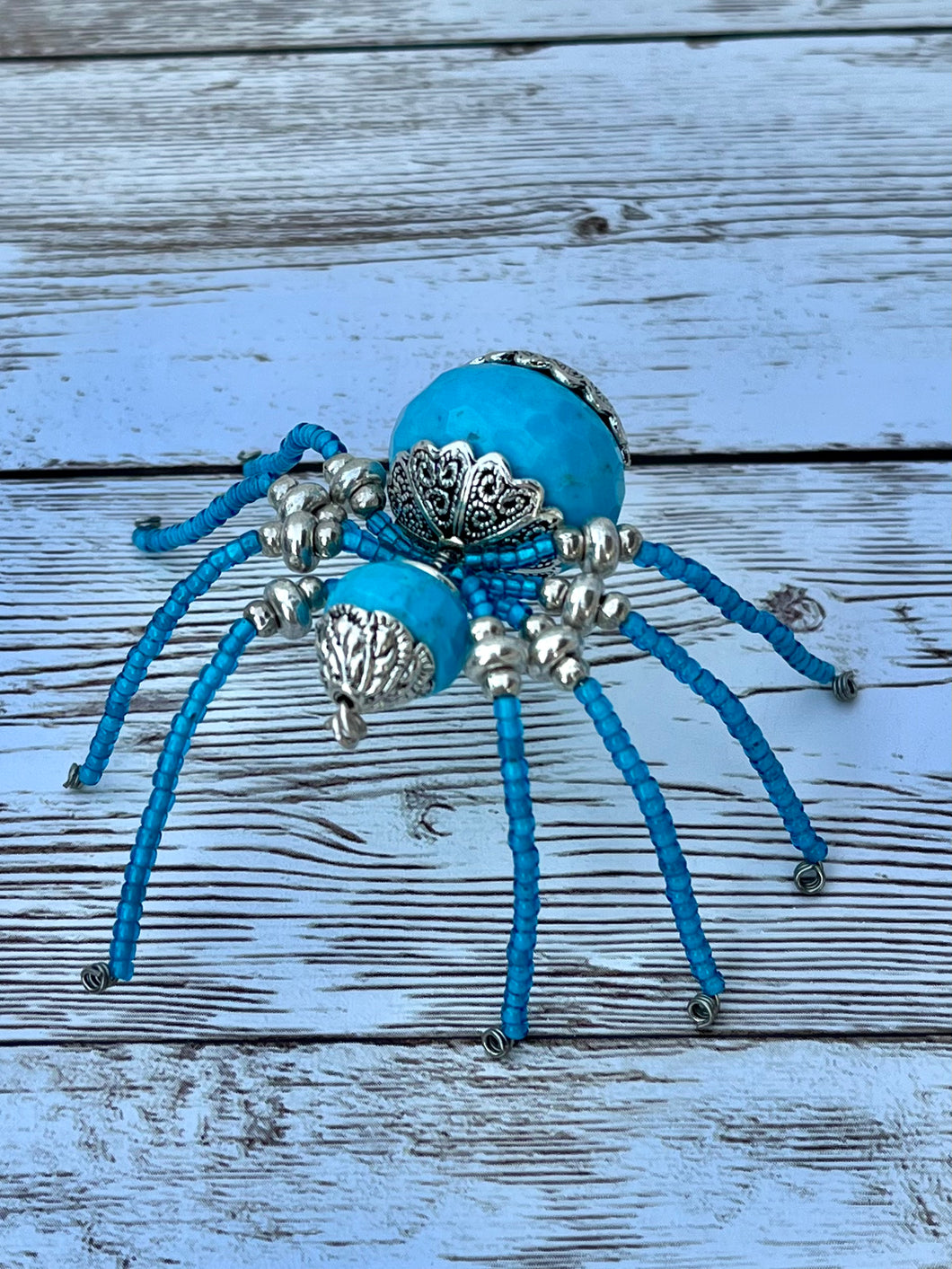 Dyed howlite spider